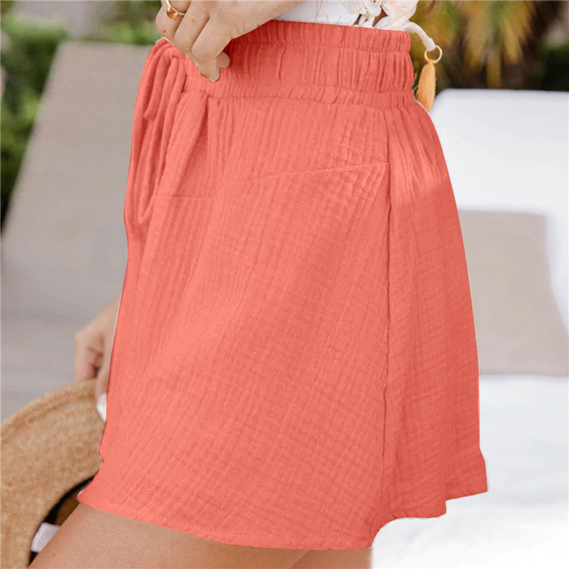 Women's New Loose Double Layer Casual Wide Leg Pants