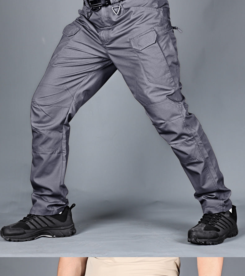 Men's Outdoor Hiking Mountaineering Camping Camo Multi Pocket Trousers