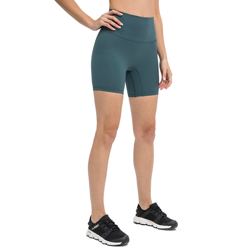 Women Running Workout High Waist Sport Premium Yoga Shorts Pants With Pockets