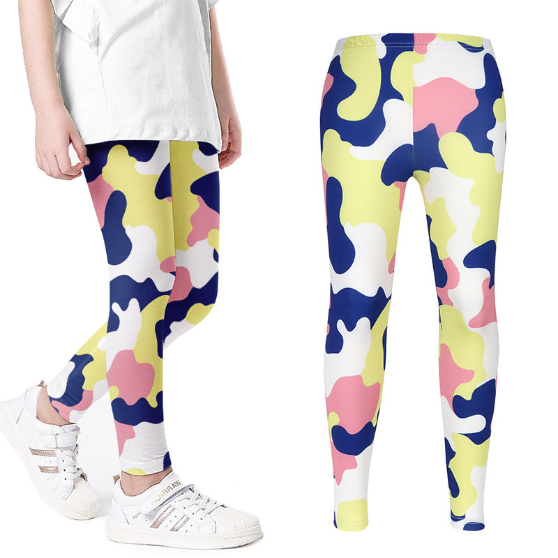 Girls Printed Leggings Yoga Pants Multipack Leggings for Kids