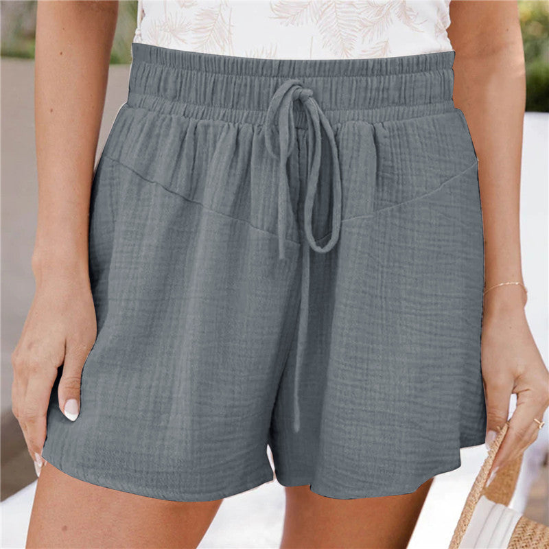Women's New Loose Double Layer Casual Wide Leg Pants