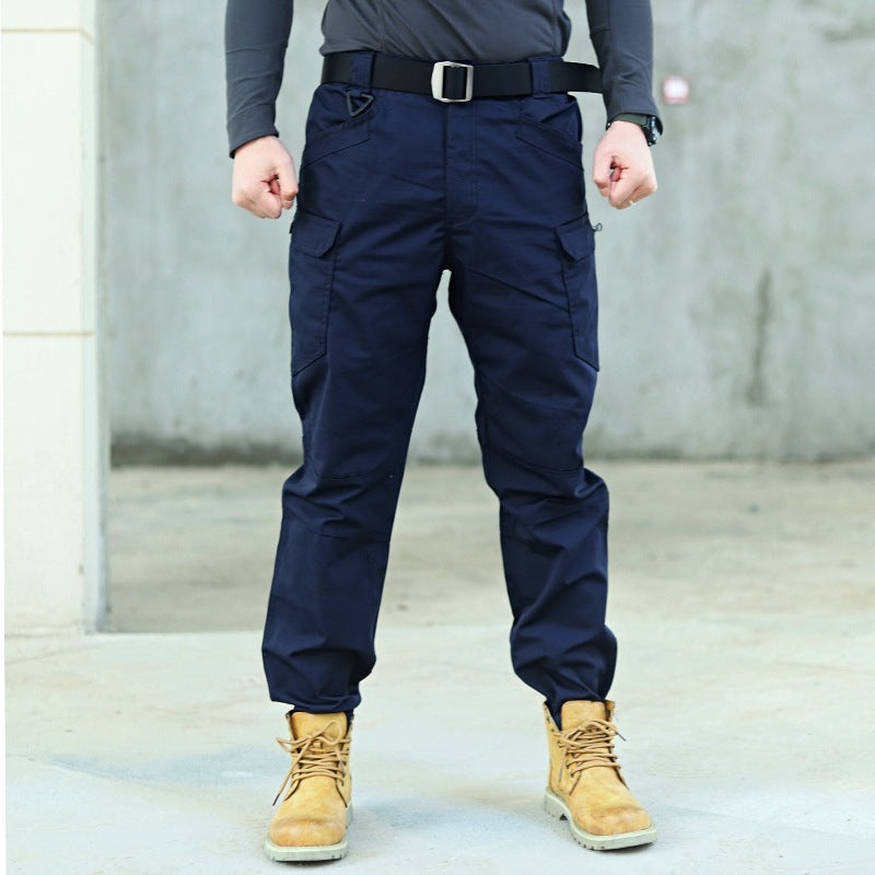 Men's Outdoor Hiking Mountaineering Camping Camo Multi Pocket Trousers