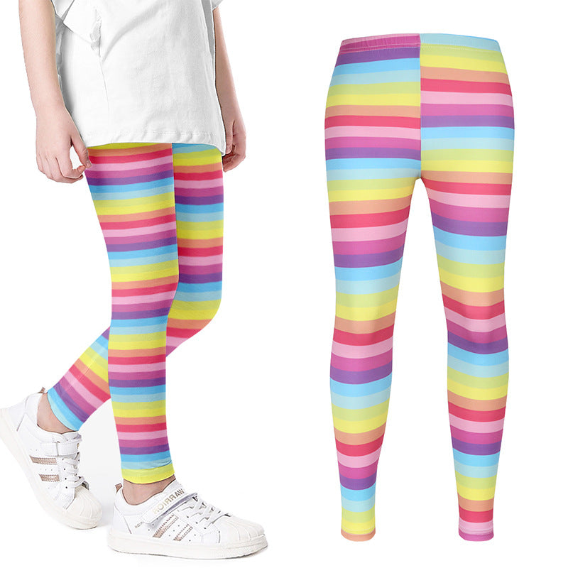 Girls Printed Leggings Yoga Pants Multipack Leggings for Kids