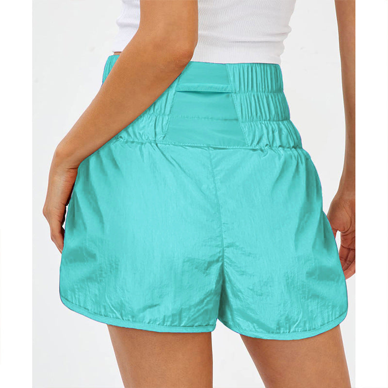 Womens High Waisted Athletic Shorts Elastic  Running Shorts Quick Dry Gym Workout Shorts