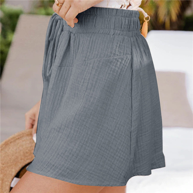 Women's New Loose Double Layer Casual Wide Leg Pants