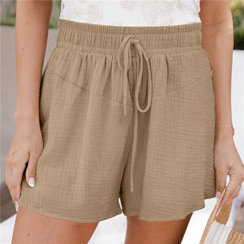 Women's New Loose Double Layer Casual Wide Leg Pants