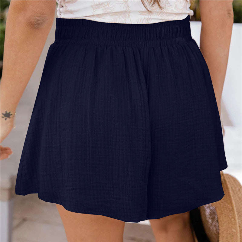 Women's New Loose Double Layer Casual Wide Leg Pants