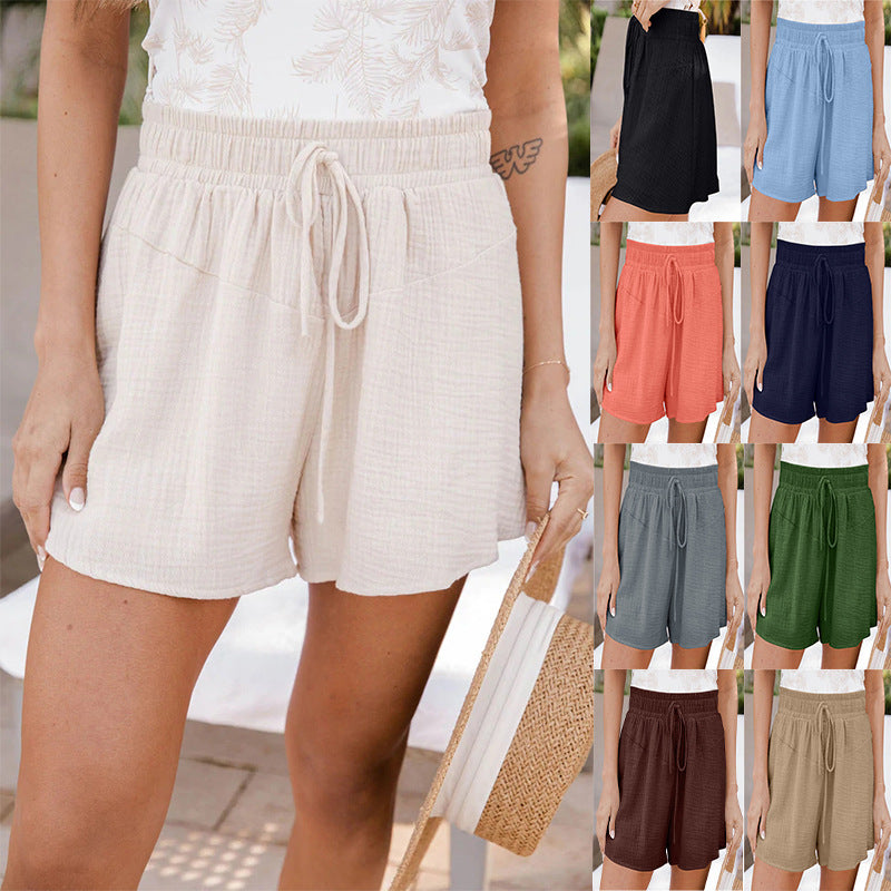 Women's New Loose Double Layer Casual Wide Leg Pants