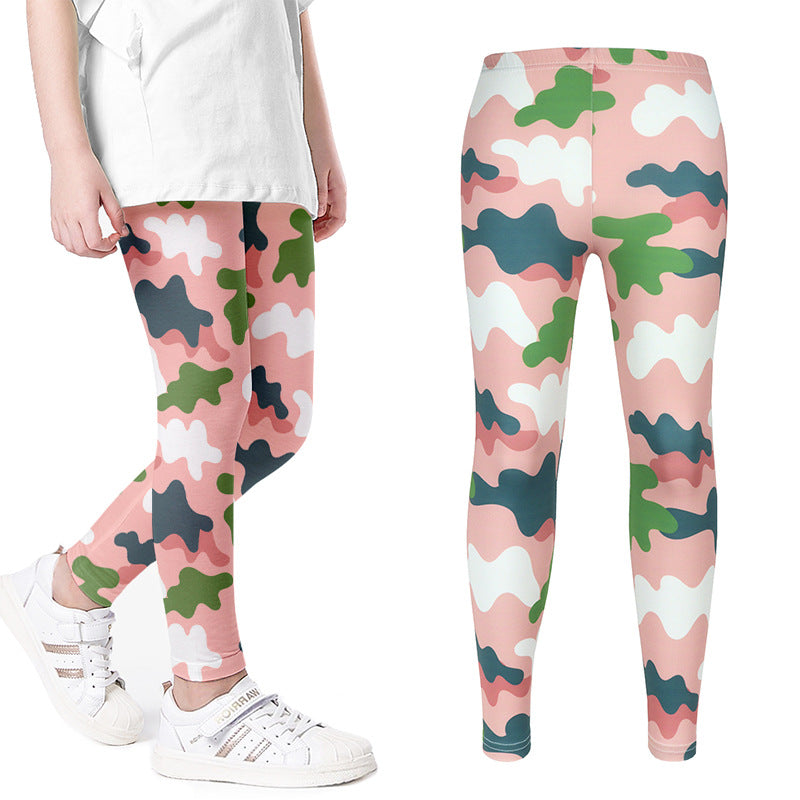 Girls Printed Leggings Yoga Pants Multipack Leggings for Kids