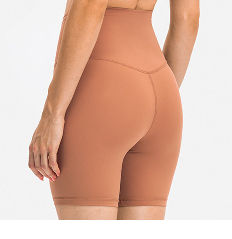 Women Running Workout High Waist Sport Premium Yoga Shorts Pants With Pockets