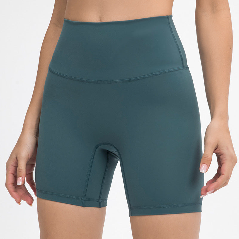 Women Running Workout High Waist Sport Premium Yoga Shorts Pants With Pockets