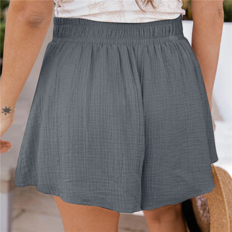Women's New Loose Double Layer Casual Wide Leg Pants