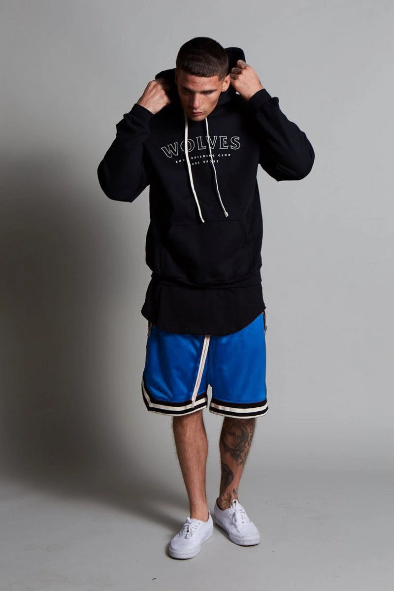 Summer Sports Breathable Fitness Striped Elastic Shorts