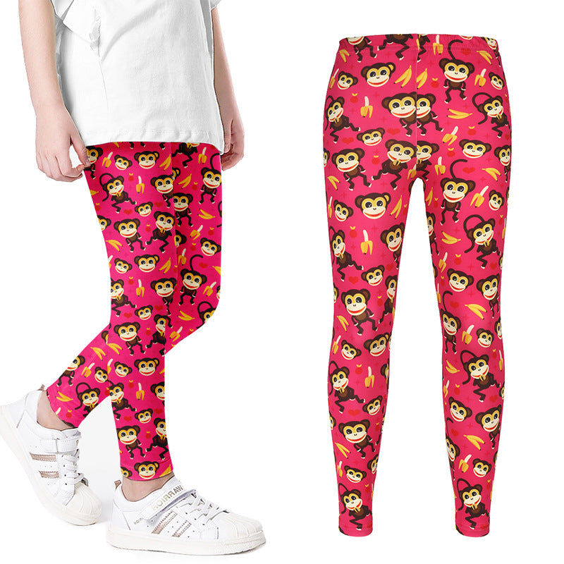 Girls Printed Leggings Yoga Pants Multipack Leggings for Kids