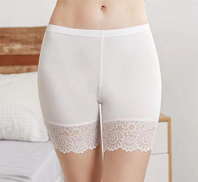Women's Lace Stretch Slim Workout Safety Pants Leggings