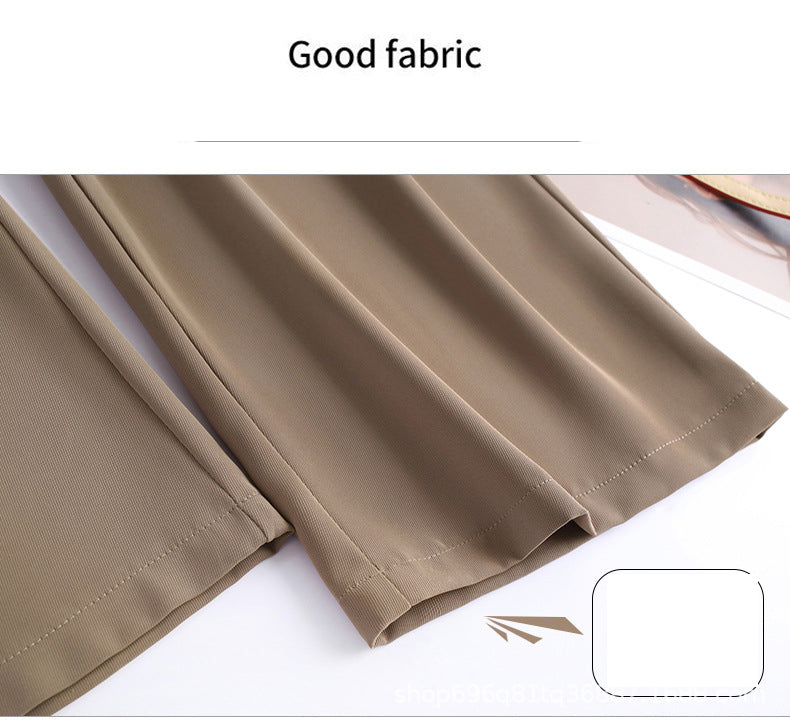 Women's Summer Casual High Waist Wide Leg Suit Pants