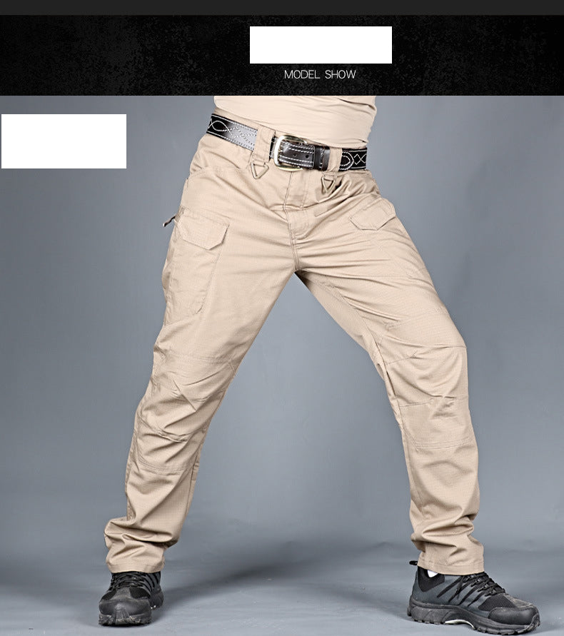 Men's Outdoor Hiking Mountaineering Camping Camo Multi Pocket Trousers