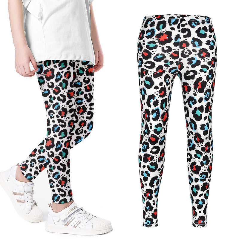 Girls Printed Leggings Yoga Pants Multipack Leggings for Kids