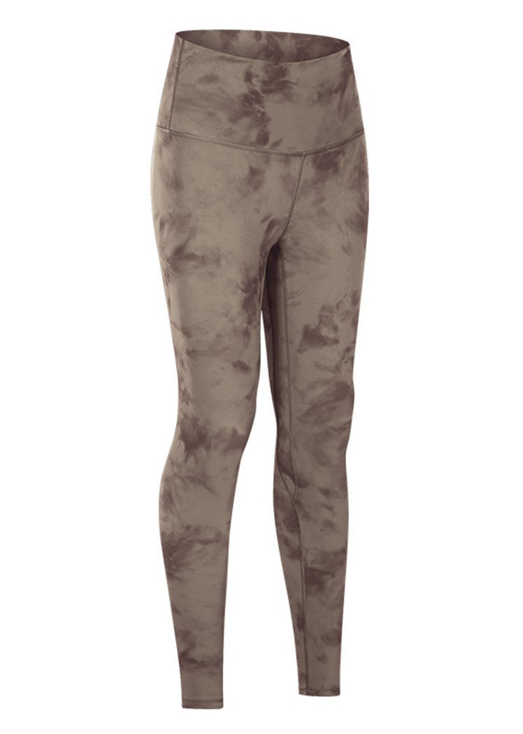 Camouflage Yoga Leggings High Waist Pants with Hidden Pocket