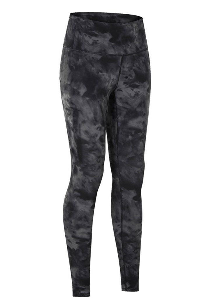 Camouflage Yoga Leggings High Waist Pants with Hidden Pocket