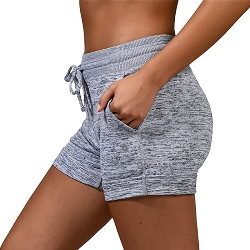Soft and Comfy Activewear Lounge Shorts with Pockets and Drawstring for Women