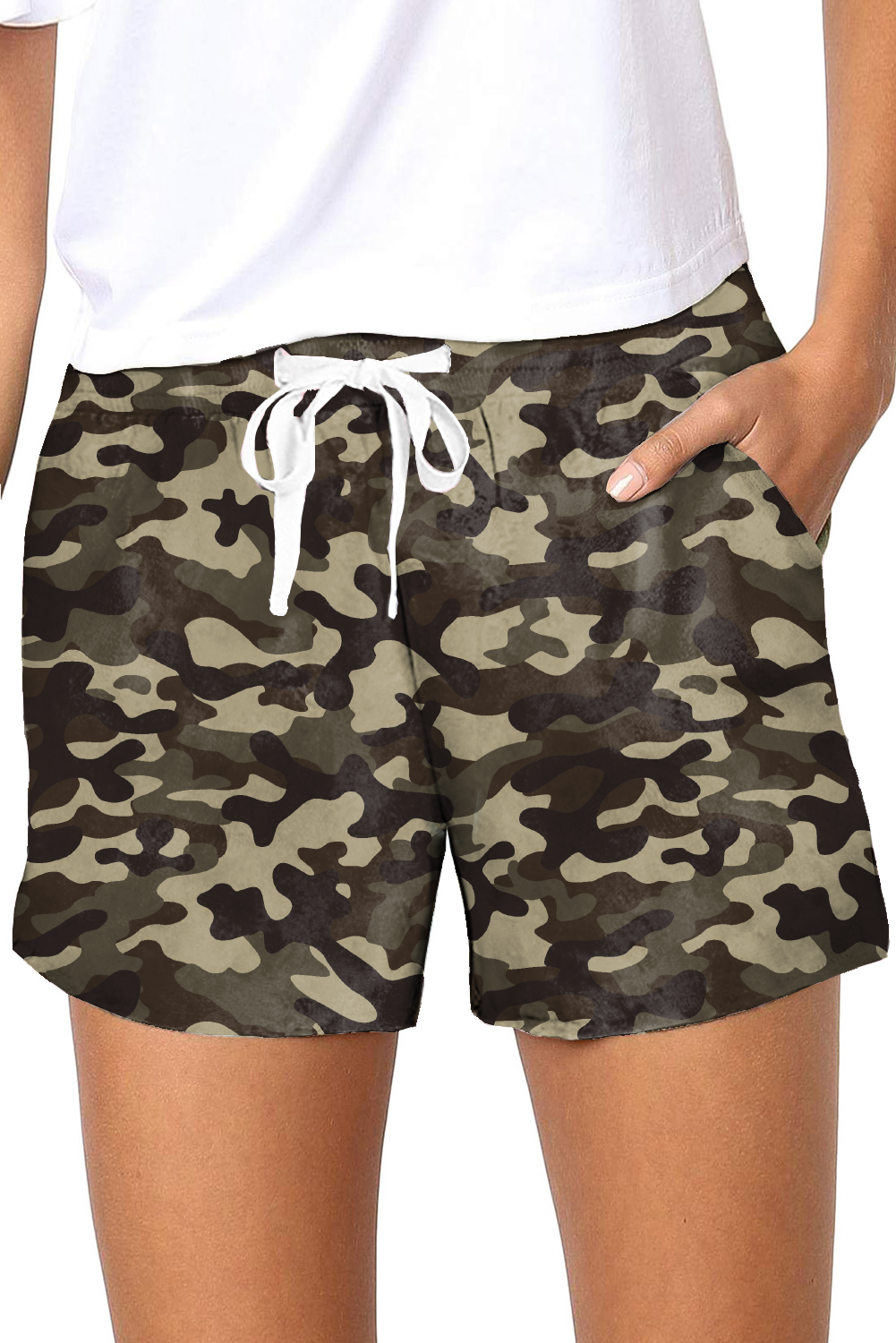 2021 Newest Women Tie-Dye Pattern Gradient Color Casual Short Pants