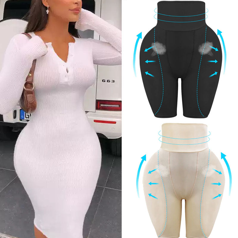 uioo Women Hip Pads Enhancer Shapewear High Waist Fake Buttocks