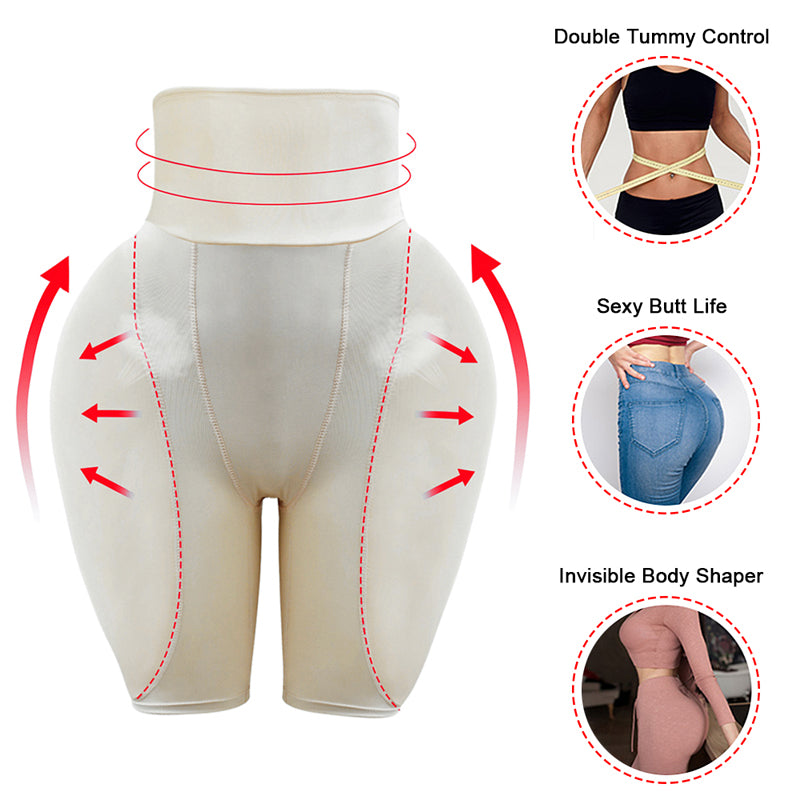 Padded Enhancer Women Hip Pads Shapewear Hip Enhancer Butt and Hip Padded  Hip Dip Pads All One Bodysuit (Beige, XXL) : : Clothing, Shoes &  Accessories